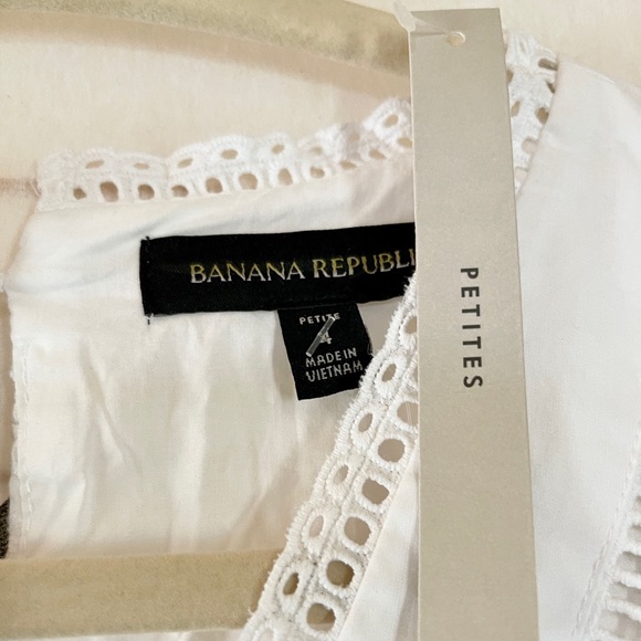 Banana Republic Eyelet Puff Sleeve Dress - Picture 8 of 10